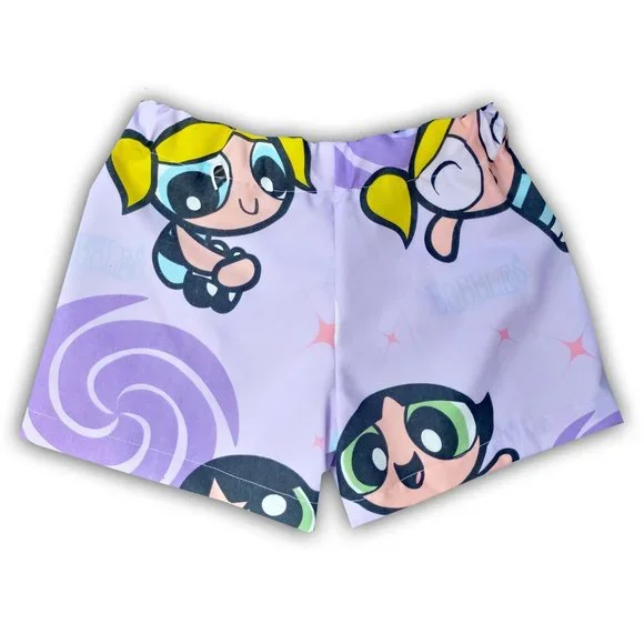 Vintage 2000 Power Puff Girls Custom Reworked Bennygonia Shorts UNISEX - Picture 3 of 8
